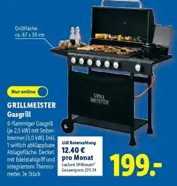 Lidl GRILLMEISTER Gasgrill Angebot