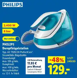 Lidl PHILIPS Dampfbügelstation Angebot