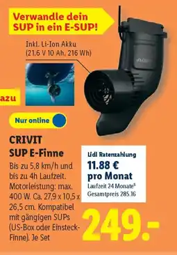 Lidl CRIVIT SUP E-Finne Angebot