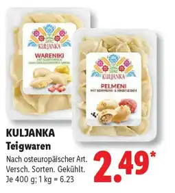 Lidl KULJANKA Teigwaren Angebot