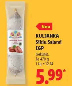 Lidl KULJANKA Sibiu Salami IGP Angebot