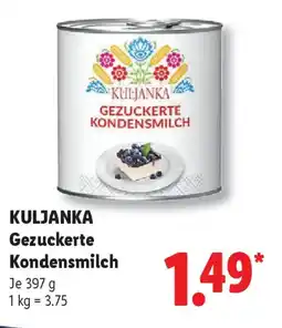 Lidl KULJANKA Gezuckerte Kondensmilch Angebot