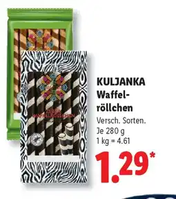 Lidl KULJANKA Waffelröllchen Angebot