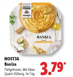 Lidl NOSTJA Baniza Angebot