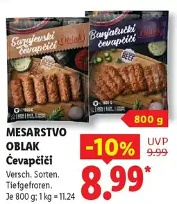 Lidl MESARSTVO OBLAK Ćevapčiči Angebot