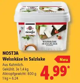 Lidl NOSTJA Weisskäse in Salzlake Angebot