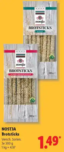 Lidl NOSTJA Brotsticks Angebot