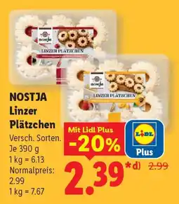Lidl NOSTJA Linzer Plätzchen Angebot