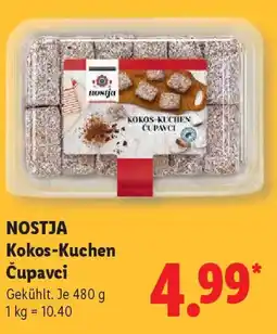 Lidl NOSTJA Kokos-Kuchen Čupavci Angebot