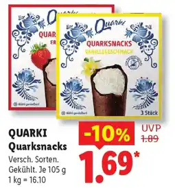 Lidl QUARKI Quarksnacks Angebot