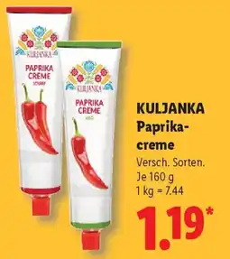 Lidl KULJANKA Paprikacreme Angebot