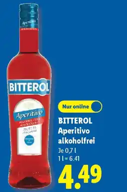 Lidl BITTEROL Aperitivo alkoholfrei Angebot