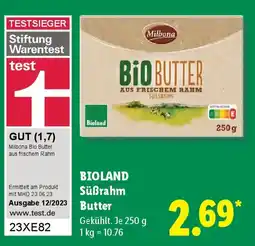 Lidl BIOLAND Süßrahm Butter Angebot
