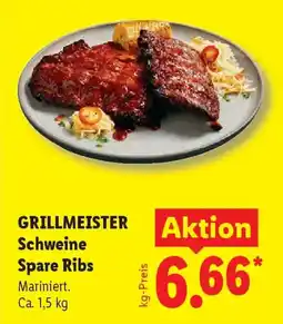 Lidl GRILLMEISTER Schweine Spare Ribs Angebot