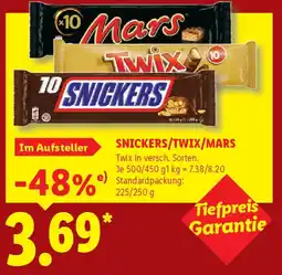 Lidl SNICKERS/TWIX/MARS Twix Angebot
