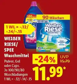 Lidl WEIBER RIESE/ SPEE Waschmittel Angebot