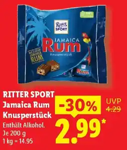 Lidl RITTER SPORT, Jamaica Rum Knusperstück Angebot