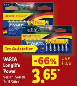Lidl VARTA Longlife Power Angebot
