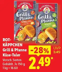 Lidl ROTKÄPPCHEN Grill & Pfanne Käse-Taler Angebot