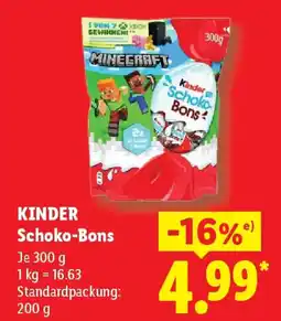 Lidl KINDER Schoko-Bons Angebot
