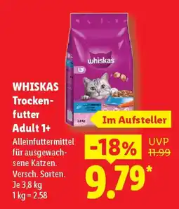 Lidl WHISKAS Trockenfutter Adult 1+ Angebot