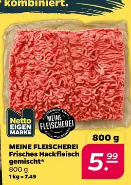 NETTO Netto eigenmarke meine fleischerei frisches hackfleisch gemischt Angebot