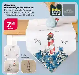 NETTO Dekorade hochwertige tischwäsche Angebot