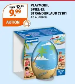 Müller PLAYMOBIL SPIEL-EI: STRANDURLAUB 72101 Angebot
