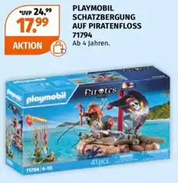 Müller PLAYMOBIL SCHATZBERGUNG AUF PIRATENFLOSS 71794 Angebot
