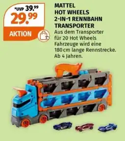 Müller MATTEL HOT WHEELS 2-IN-1 RENNBAHN TRANSPORTER Angebot