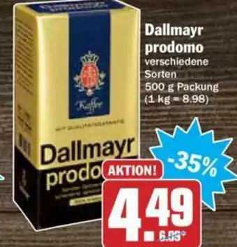 Hit Dallmayr Prodomo 500g Angebot