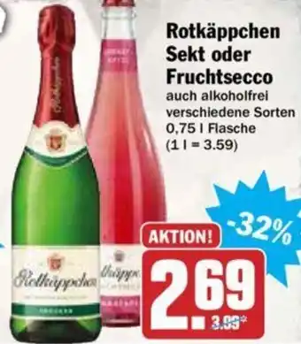 Hit Rotkäppchen Sekt oder Fruchtsecco 0,75L Angebot