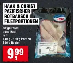 Handelshof HAAK & CHRIST PAZIFISCHER ROTBARSCH FILETPORTIONEN Angebot