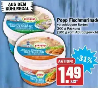 Hit Popp Fischmarinaden 200g Angebot