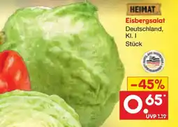 Netto Marken-Discount HEIMAT Eisbergsalat Angebot