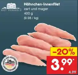Netto Marken-Discount Hähnchen-Innenfilet Angebot
