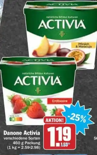 Hit Danone Activia 460g Angebot