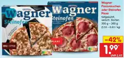 Netto Marken-Discount Wagner Flammkuchen oder Steinofen Pizza Angebot