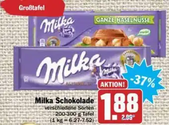 Hit Milka Schokolade 200-300g Angebot