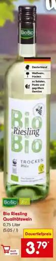 Netto Marken-Discount Bio Riesling Qualitätswein Angebot