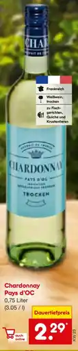 Netto Marken-Discount Chardonnay Pays d'OC Angebot