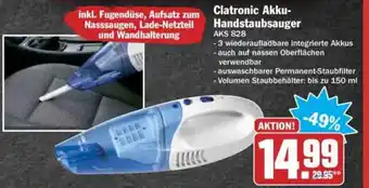 Hit Clatronic Akku Handstaubsauger Angebot