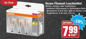 Hit Osram Filament Leuchtmittel Angebot