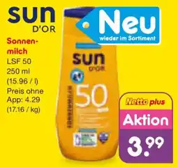 Netto Marken-Discount Sonnenmilch Angebot