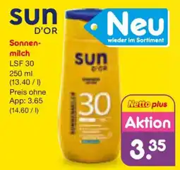 Netto Marken-Discount Sonnenmilch Angebot