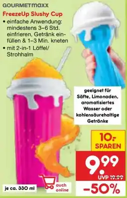 Netto Marken-Discount GOURMETmaxx Freeze Up Slushy Cup Angebot