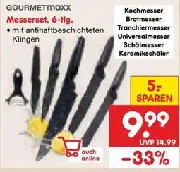 Netto Marken-Discount GOURMETMAXx Messerset, 6-tlg. Angebot