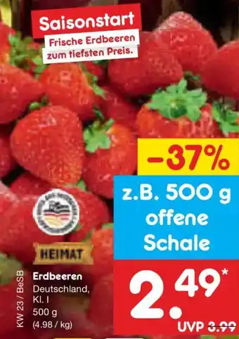 Netto Marken-Discount HEIMAT Erdbeeren Angebot