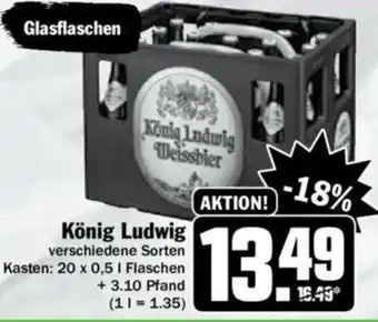 Hit König Ludwig 20x0,5L Angebot