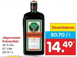 Netto Marken-Discount Jägermeister Kräuterlikör Angebot
